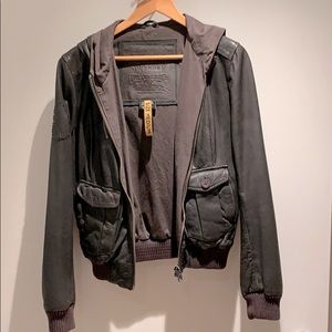 Superdry leather jacket